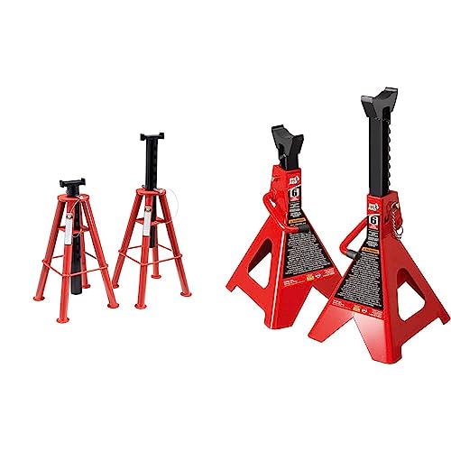 Sunex 1410 10-Ton, High Height, Pin Type, Jack Stands, Pair