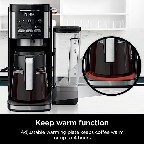 Ninja Hot and Iced Coffee Maker, Single Serve Coffee Maker and Drip Coffee Machine, DualBrew Pro Specialty 12-Cup with K-Cup Combo, Includes Permanent Filter, CFP307