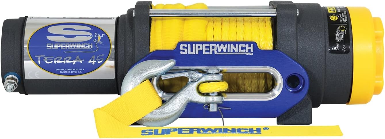 Superwinch 1135220 Terra 35 3500lbs/1591kg single line pull with roller fairlead, handlebar mnt toggle, handheld remote