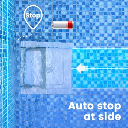 SMOROBOT Tank C1 Cordless Robotic Pool Cleaner, Pool Vacuum for Inground Pools, Strong Suction Power Pool Cleaning Robot with Wall Climbing Function, 150 min Runtime, up to 2500 Sq.ft -Gray