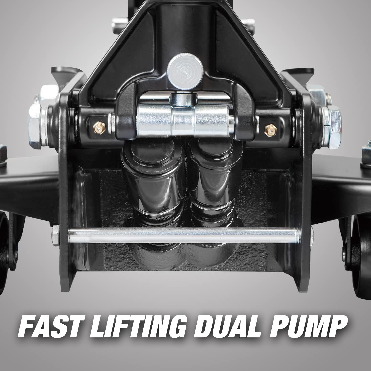 Road Dawg ATZ830027HD Torin Hydraulic Low and High Profile Professional Grade Foldable Garage Service/Floor Jack with Quick Lift Pump, 3 Ton (6,600 lb) Capacity, Black