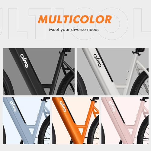 Cityone Electric Bike for Adults 26" Step-Through 22MPH Ebike with 2.1" Tire,UL2849 Certified Built-in Removable Battery,Peak 750W Motor Ebikes with 7 Speed, Commuter E Bicycle