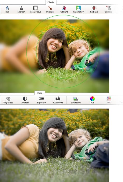 PhotoPad Photo Editing Software - Edit, Crop, Rotate, Touch-up or Apply Effects [Download] Pack of 2