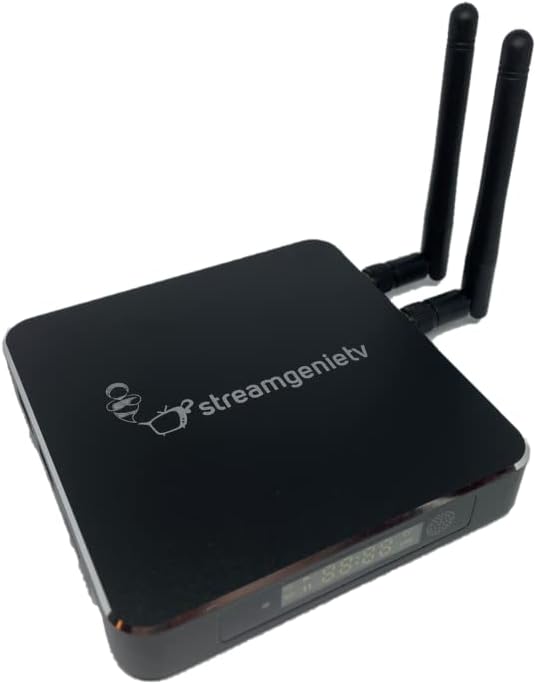 StreamGenie 2.0 TV Stream Box by FreeStream, with Dual WiFi Antenna and Remote, with New StreamGenie 2.0 Software