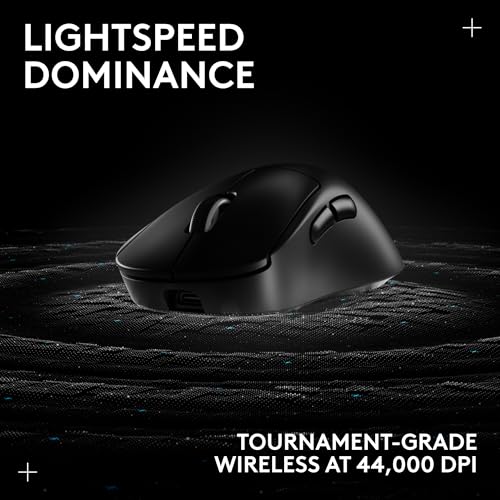Logitech G PRO X Superlight 2 DEX Wireless Gaming Mouse, 60g pro-Grade Right-Handed Mouse with 5 programmable Buttons, USB-C Charging, 44k DPI Sensor, up to 8 kHz Polling for PC/Mac - White