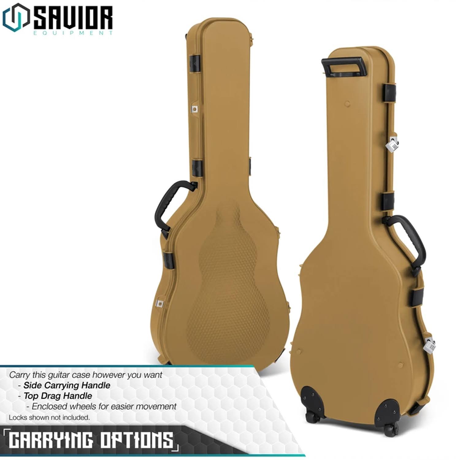 Savior Equipment Tactical Lockable Single Rifle Foam Padded Guitar GU