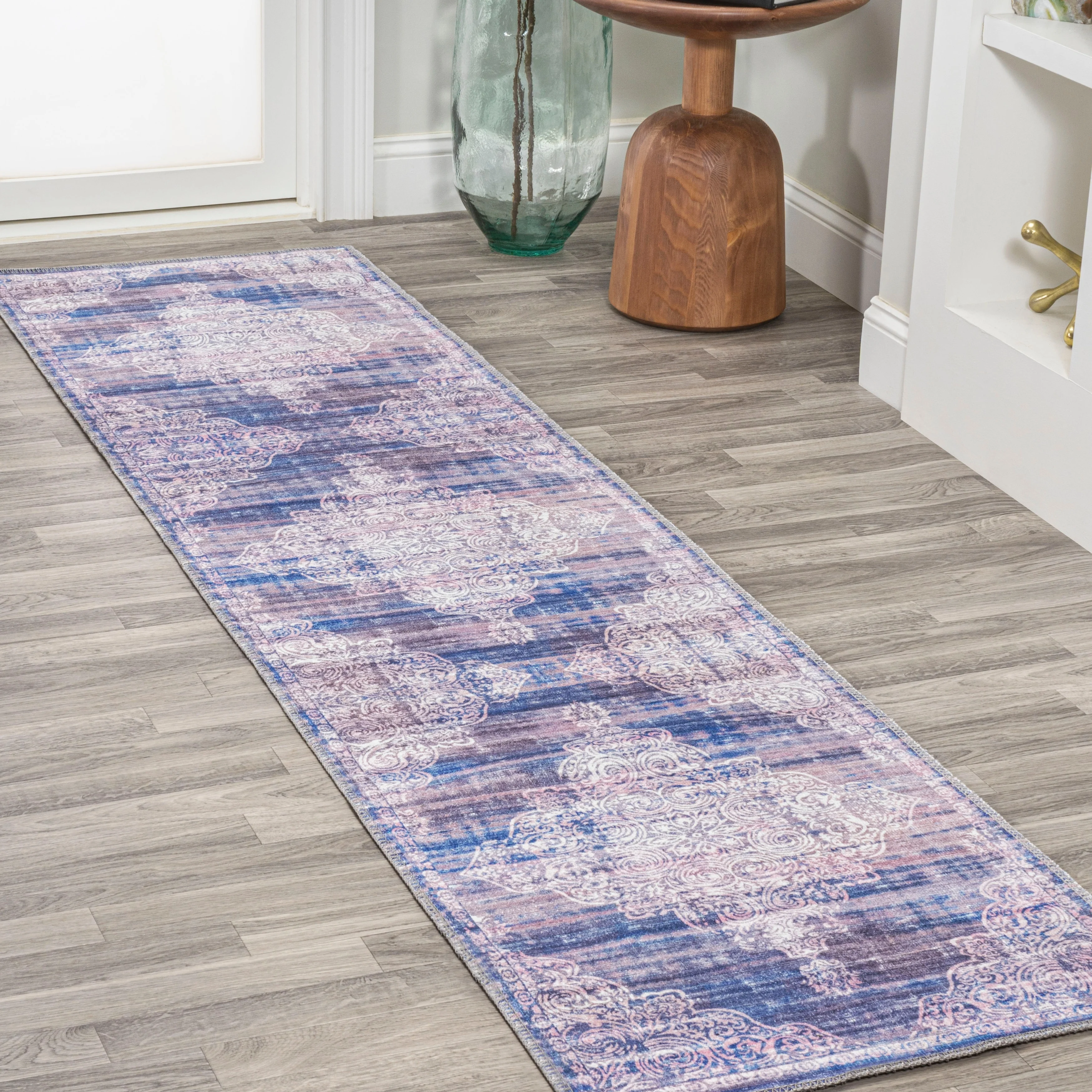 JONATHAN Y JONATHAN  Y Asa Bohemian Medallion Machine Washable Area Rug 2 X 8
