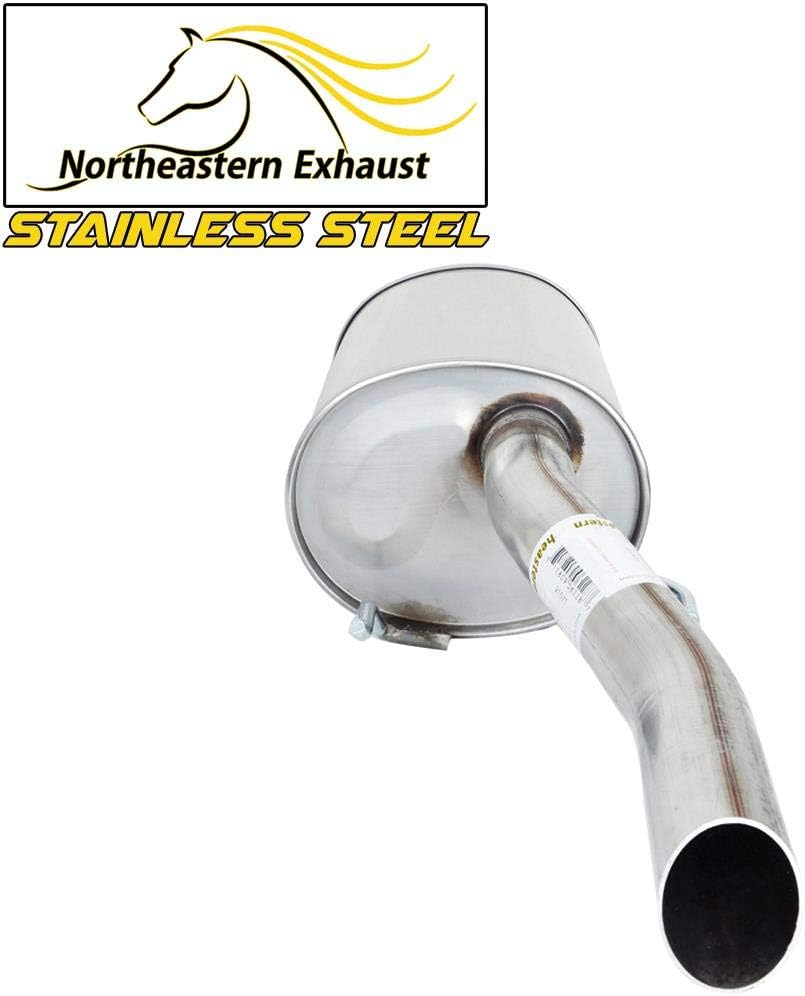 Stainless Steel Resonator Muffler Pipe Exhaust System Kit Fits 2006-2011 Chevy Impala