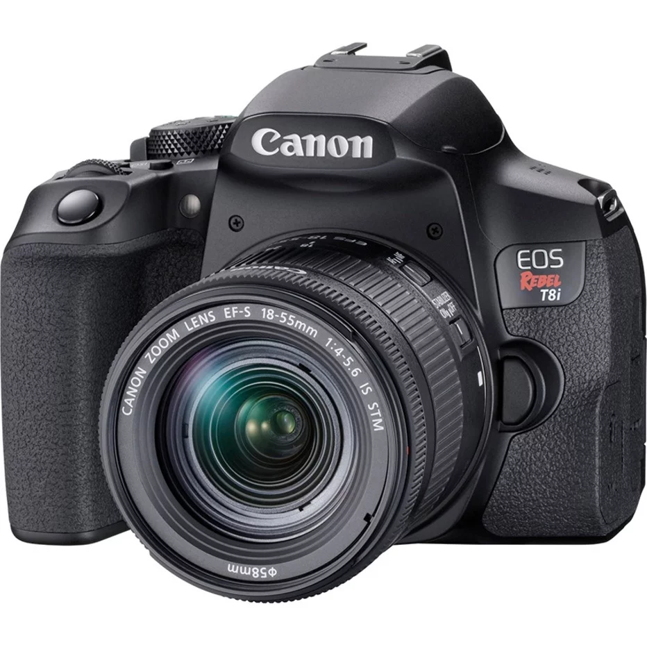 Canon EOS Rebel T8i 24.1 Megapixel Digital SLR Camera with Lens, 0.71", 2.17"