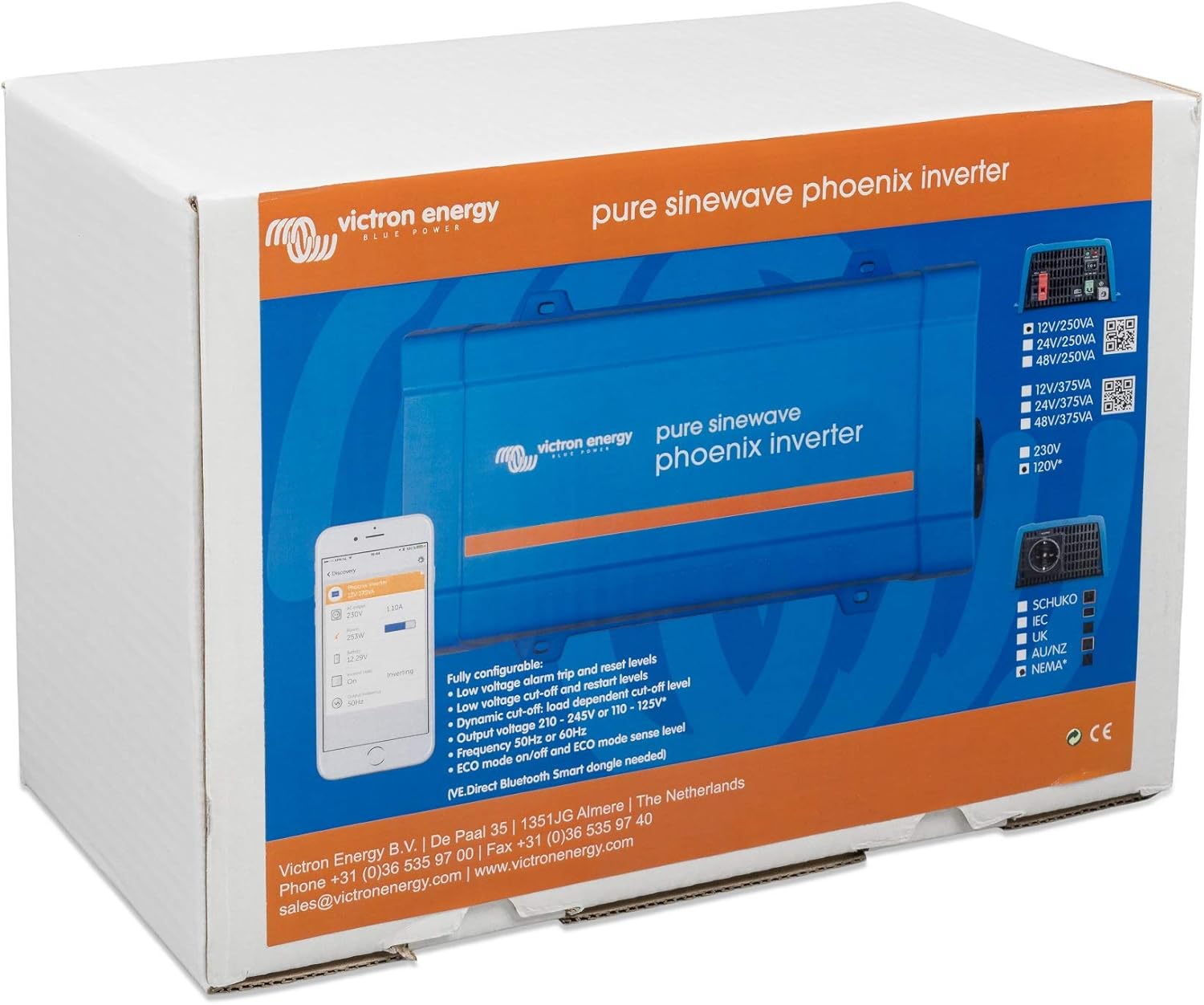 Victron Energy Phoenix 1200VA 12-Volt 120V AC Pure Sine Wave Inverter