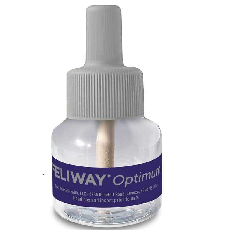 Feliway Optimum Enhanced Calming Pheromone 30 Day Cat Diffuser Refill - Pet Supplies online store