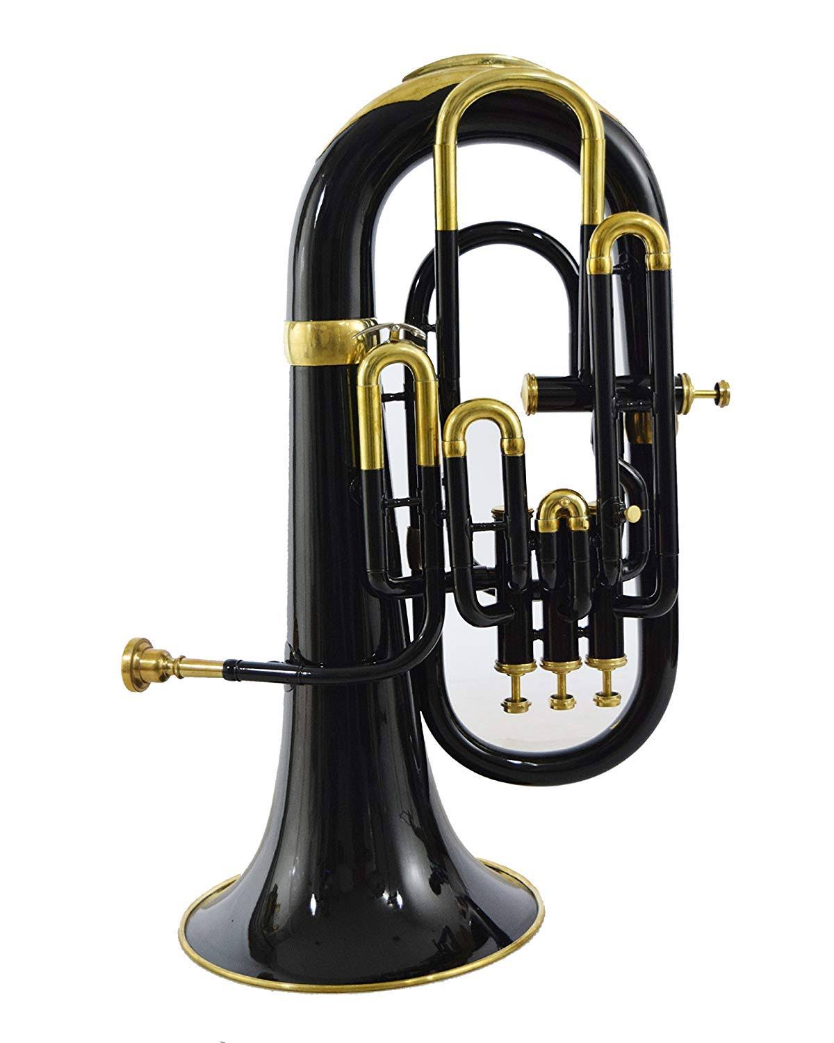 NauticalMart Bb Euphonium Black 4 Valve