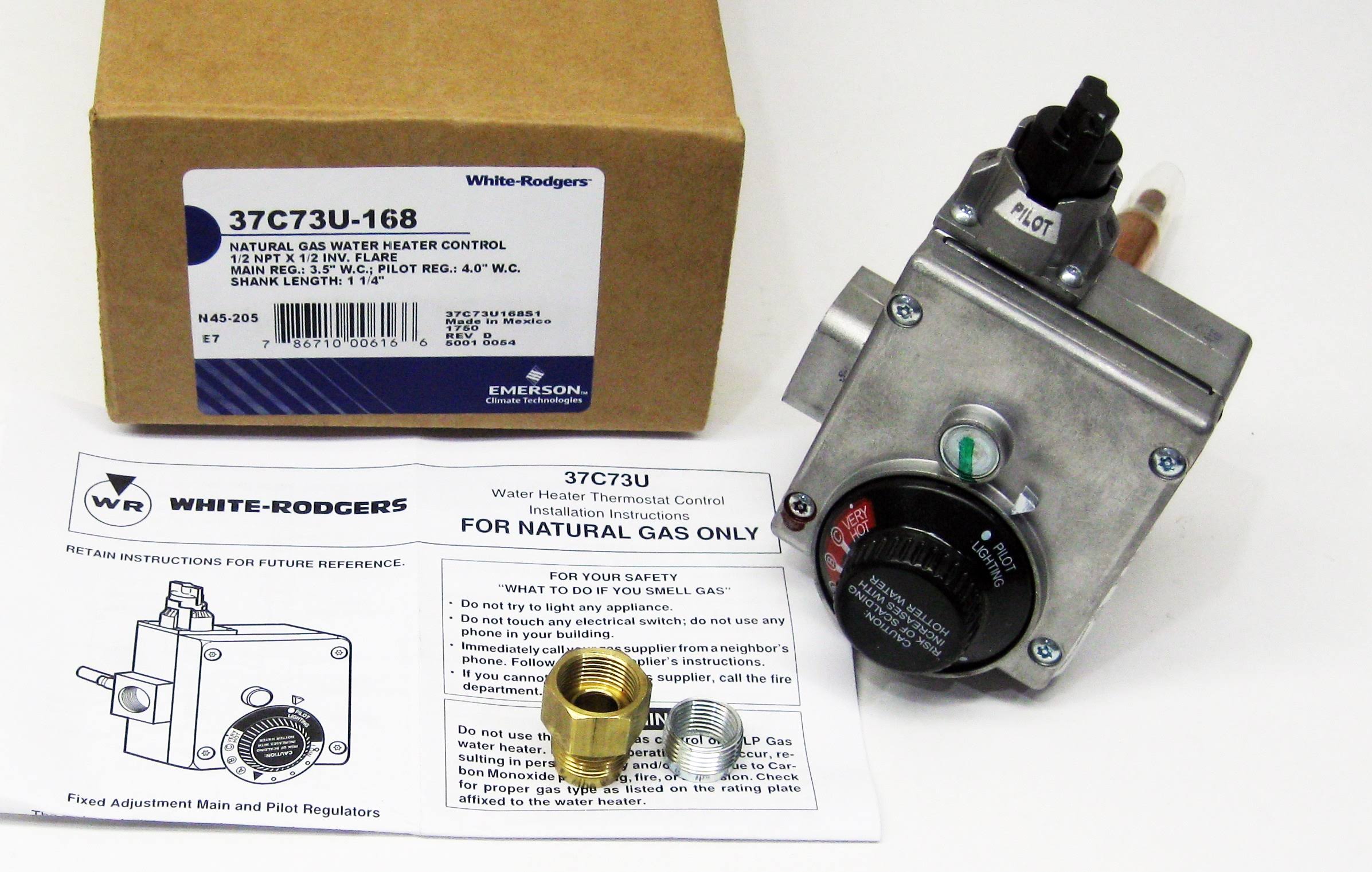White-Rodgers 37C73U-168 Gas Water Heater