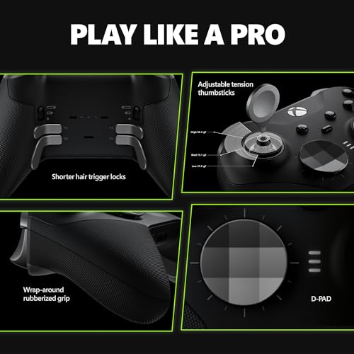 Xbox Elite Series 2 Core Wireless Gaming Controller – Blue Series X|S, One, Windows PC, Android, and iOS