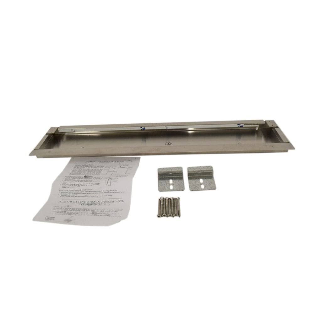 Whirlpool W10655450 Slide-in Stainless Steel Backsplash