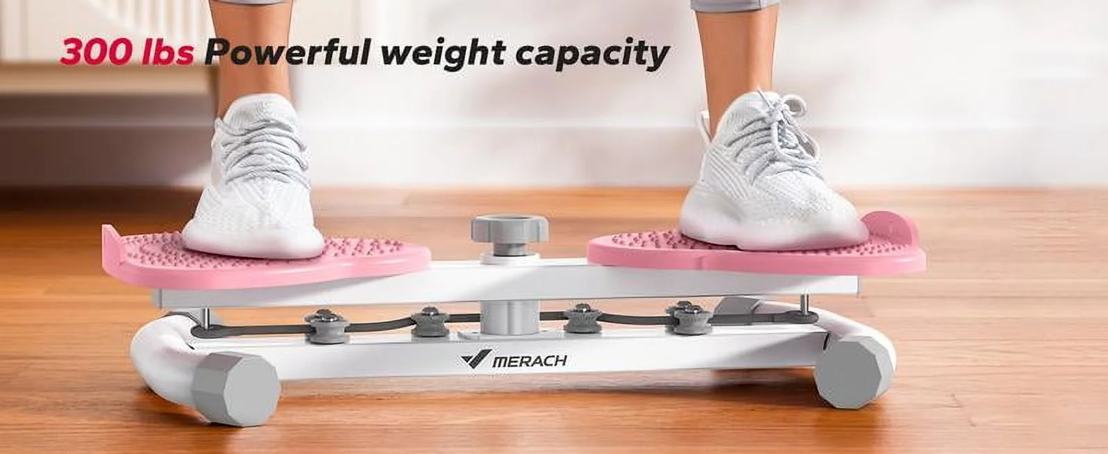MERACH Waist twist Machine, slim waist and toned abs, 300 lbs weighing, can stand with feet apart, double non-slip, no noise use Exercise Equipment Abdominal Roller Workout