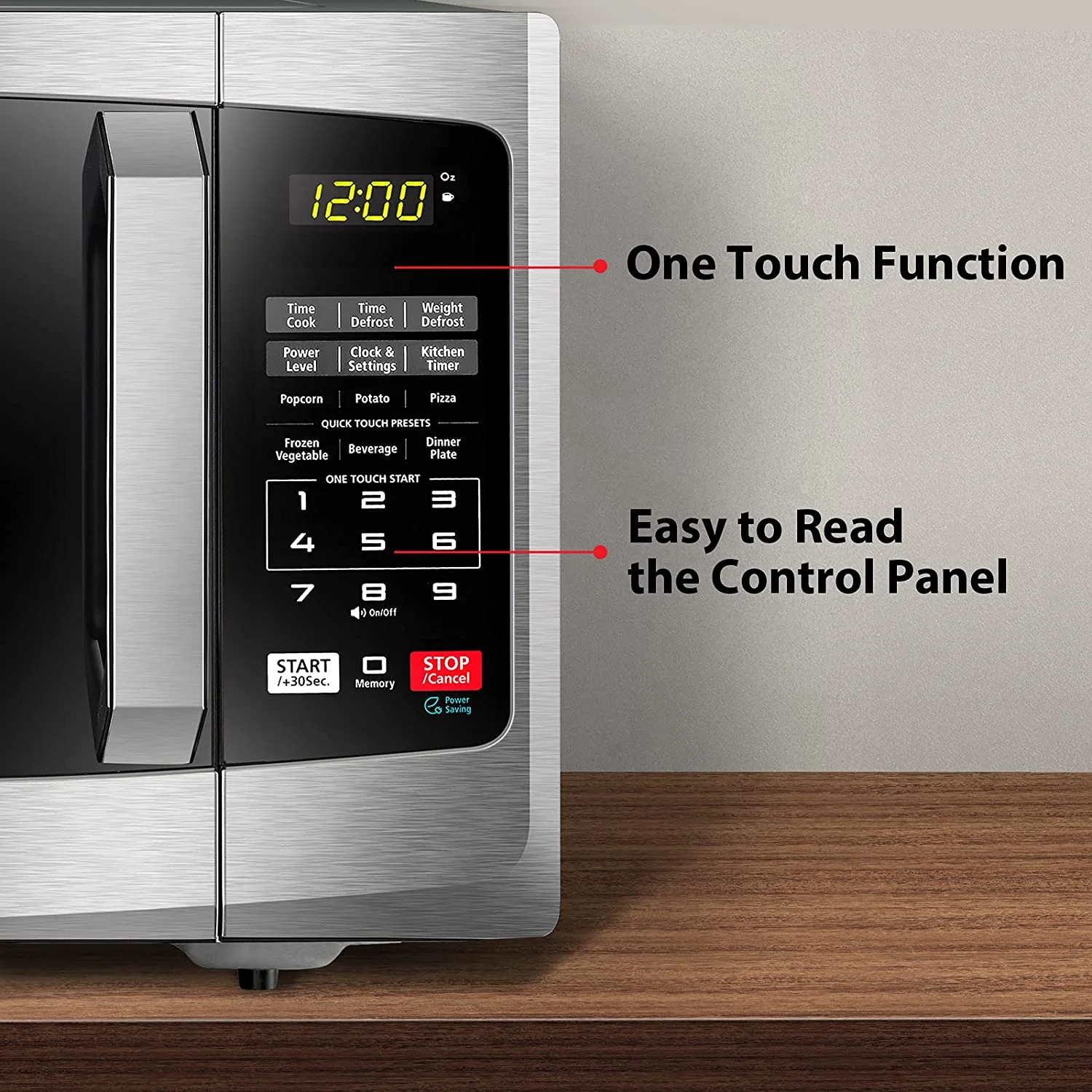 toshiba em925a5a-ss microwave oven with sound on/off eco mode and led lighting, 0.9 cu. ft, stainless steel