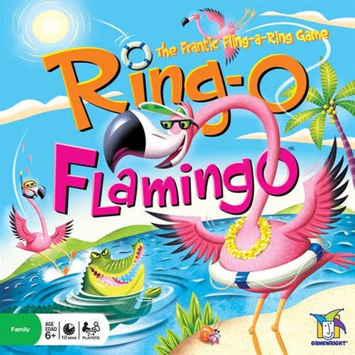 RING-O Flamingo Board Game Kids Vacation Family Fun by Gamewright New