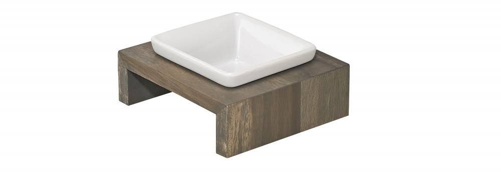 Bowsers Artisan Diner Single Dog Feeder, Large, Fossil