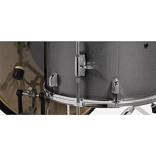 Pacific Drums Center Stage Complete Drumkit, 5 Drum Set, Iridescent Black Sparkle, 7x10, 8x12, 14x16 Floor, 16x22 Kick, 5x14 Snare (PDCE2215KTIB)