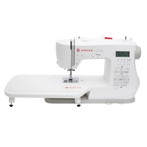 SINGER Quantum Stylist 9960 Computerized Sewing & Quilting Machine with Extension Table, Hard Case & Accessories | 600 Stitches, Lettering, LED Light, 1-Step Buttonhole & High-End Touch Controls