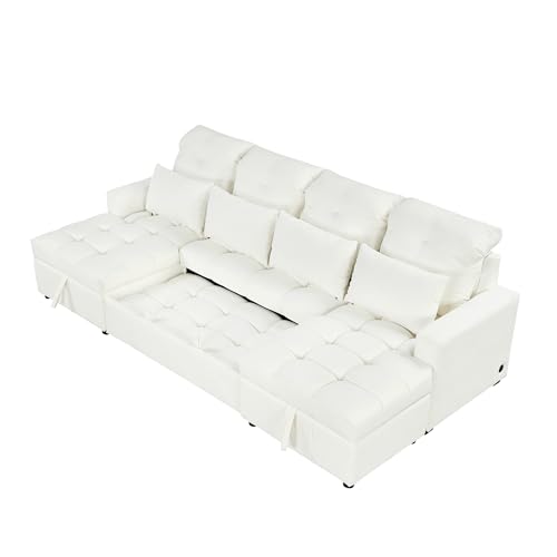 Oversized U-Shaped Sectional Sofa Couch Plush Corduroy Upholstered Modular Deep Seat Sofa&Couch Sectional W/Right Facing Chaise Lounge and 7 Toss Pillows for Home Apartment Living Room Furniture Sets