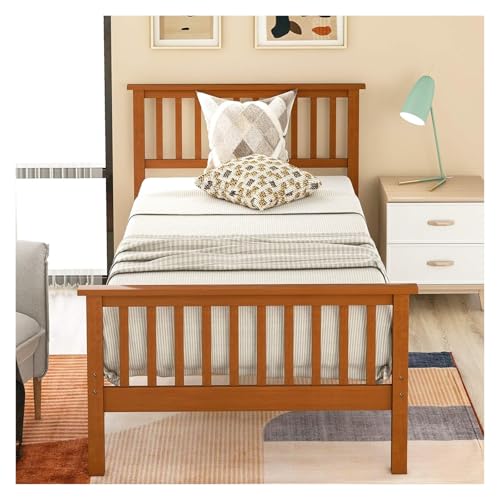 Twin Bed Frame Platform Twin Bed No Box Spring Required with Headboard and Footboard,bed frame
