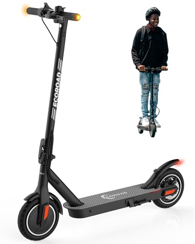 Electric Scooter EC6, 400W Peak Motor & 19 MPH Adults Commuting Scooters, 15 Miles Long Range Electric Kick Scooters, 8.5" Pneumatic Tires Lightweight Foldable E-Scooter with Turn Signals