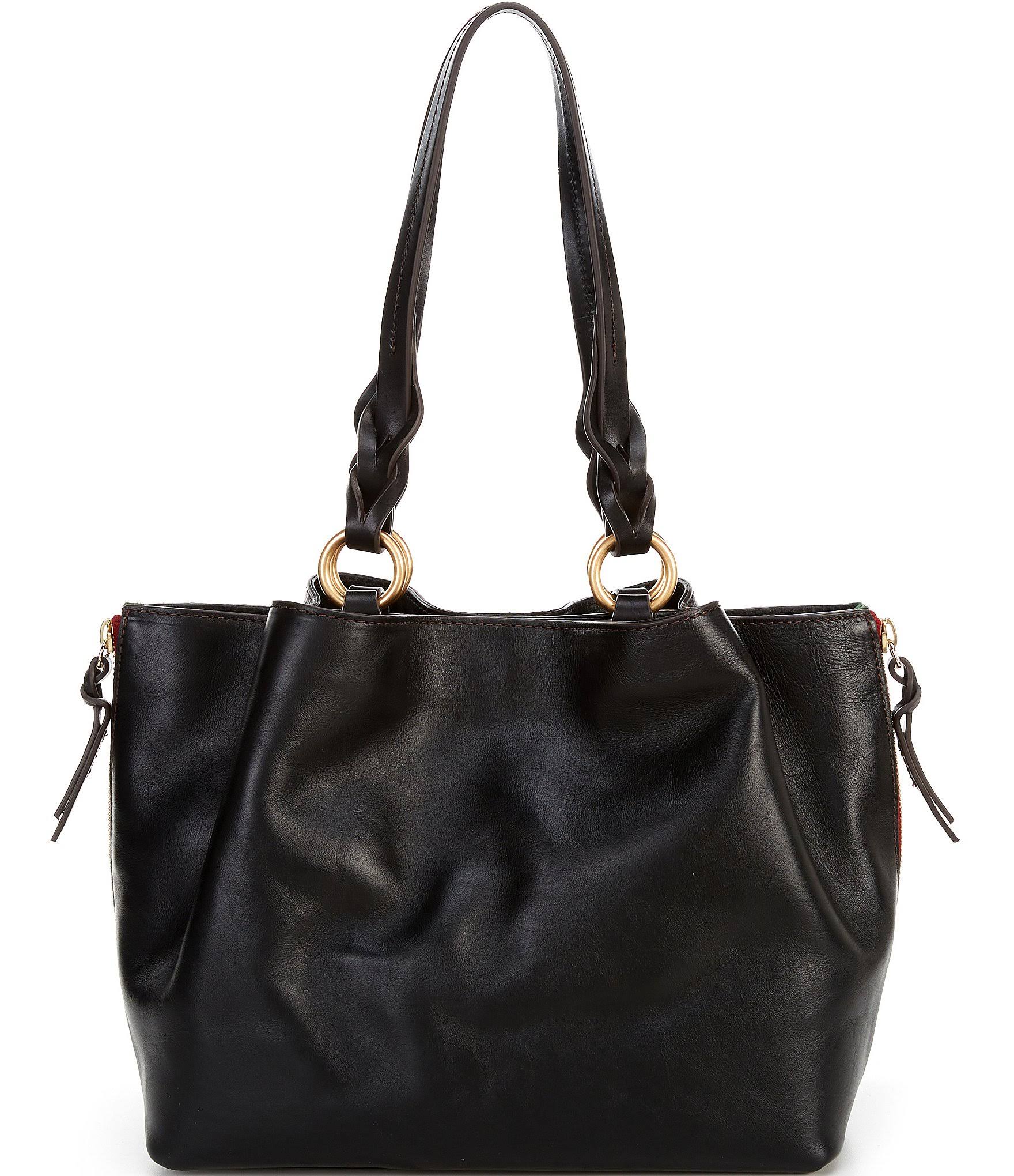 Dooney u0026 Bourke Large Zip Barlow Florentine Leather Black