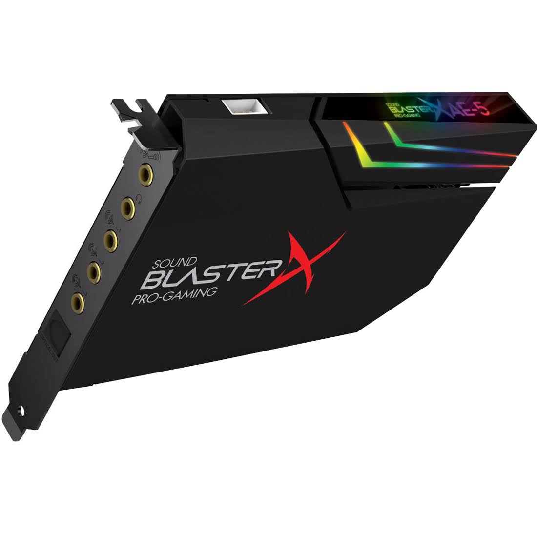 Creative Sound Blaster X AE-5 32-Bit Sound Card with RGB Controller - 7.1 Channel