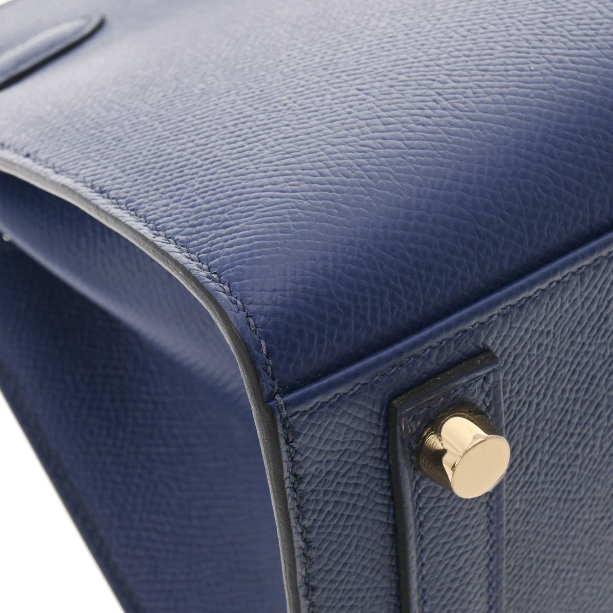 Pre-Owned HERMES Hermes Birkin 25 Serie Blue Saphir U Engraved (around 2022) Women's Vaux Epson Handbag (Like New)