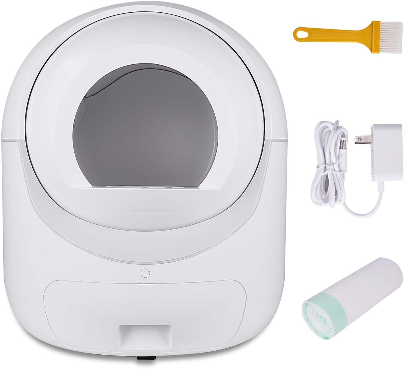 Automatic Smart Cleaning Litter Box with Odor Removal and APP Control, Latest Model Controlled Self Cleaning Cats Litter Boxes with Automatic Scooping and WiFi Connect Smart App, Multiple Cats