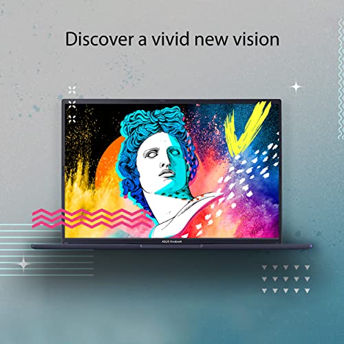ASUS VivoBook 16X Laptop, 16” WUXGA (1920 x 1200) 16:10 Display, AMD Ryzen 5 5600H CPU, AMD Radeon™ Vega 7 Graphics, 8GB RAM, 512GB SSD, Fingerprint Sensor, Windows 11 Home, Quiet Blue, M1603QA-DS52