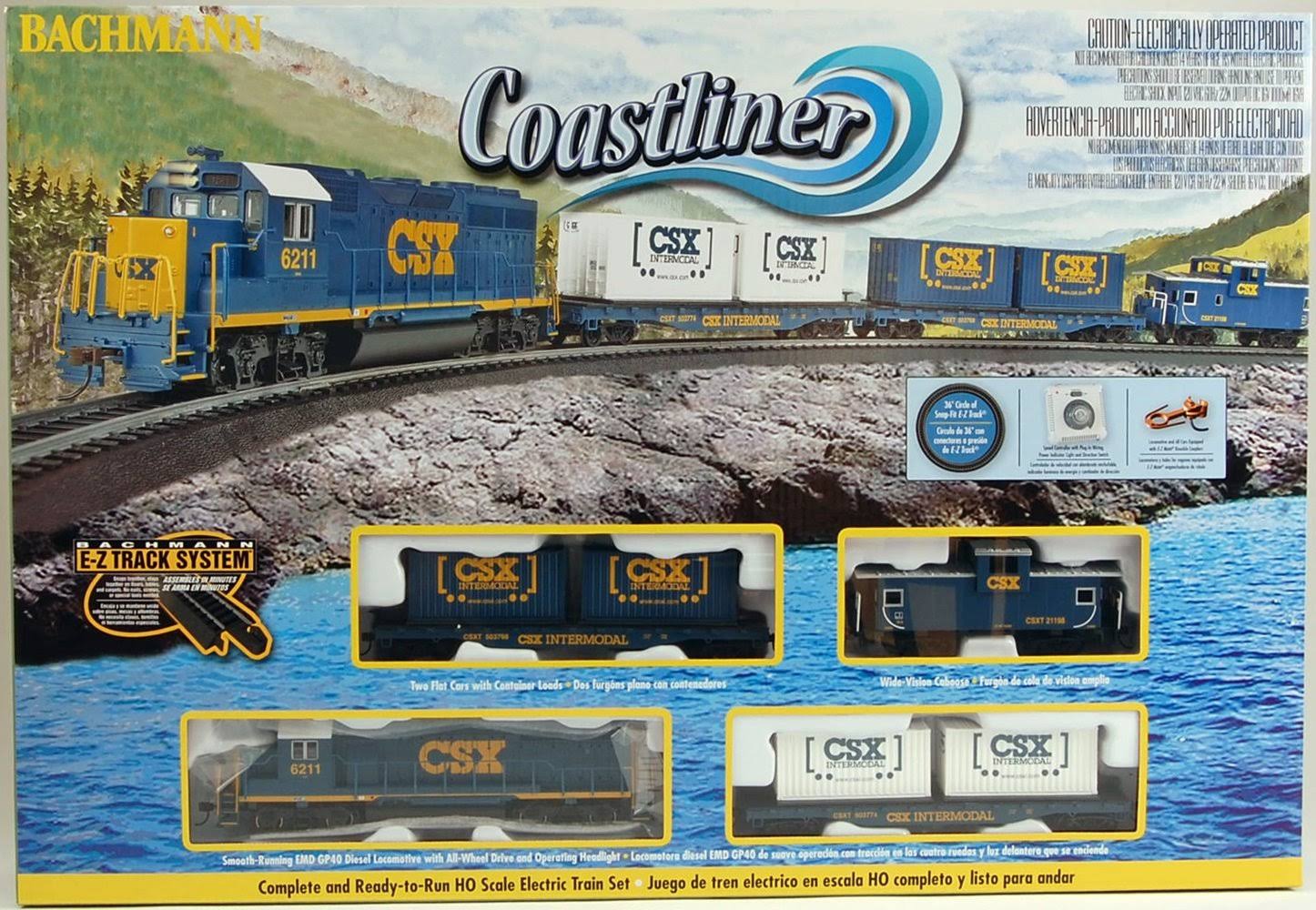 Bachmann Trains Coastliner - HO Scale Ready to Run Electric Train Set