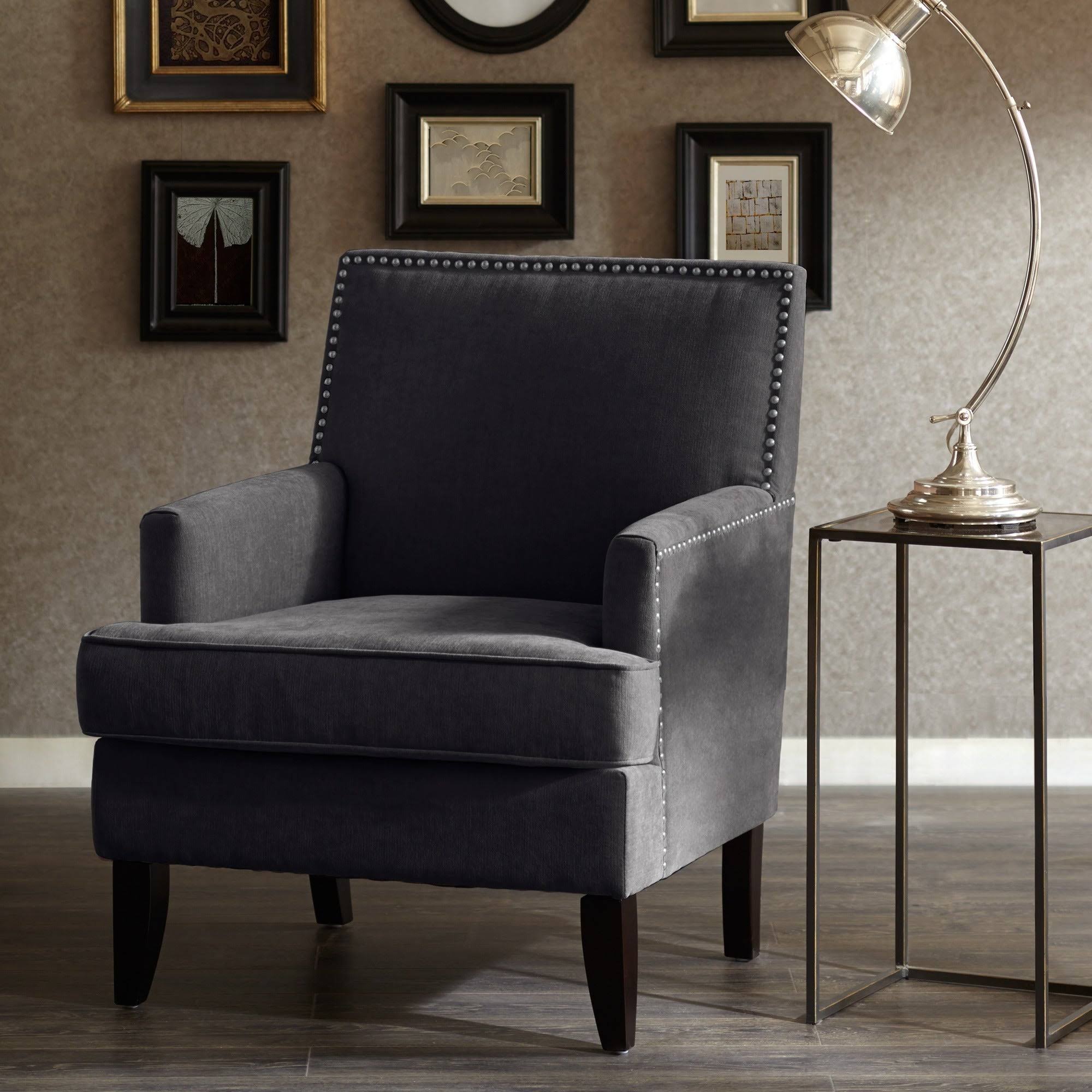 Madison Park Colton Track Arm Club Chair Charcoal