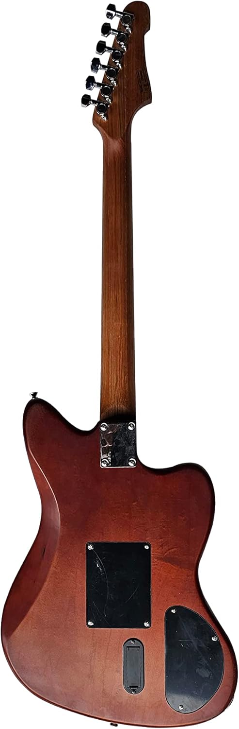 6 String Hollow-Body Electric Guitar, Left, Satin Brown (IJGAP-300 LH)