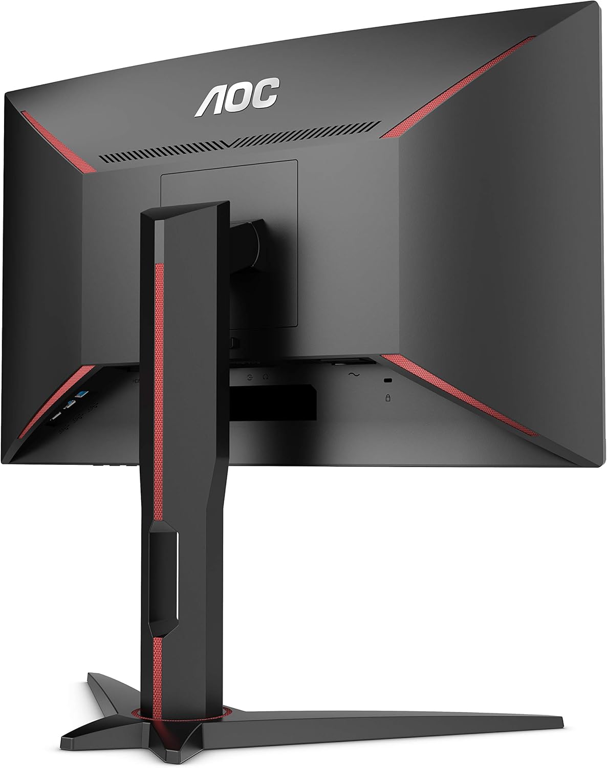 AOC C24G1 24" Curved Frameless Gaming Monitor, FHD 1080p, 1500R VA panel, 1ms 144Hz, FreeSync, Height adjustable, VESA, 3-Year Zero Dead Pixels Black