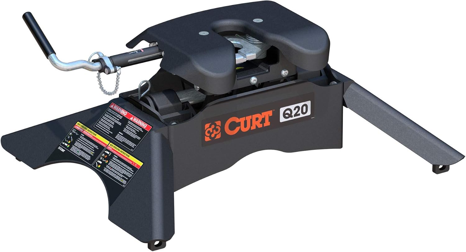 CURT 16130 Q20 5th Wheel Hitch, 20,000 lbs