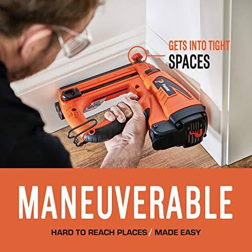 Paslode Cordless Finish Nailer 916000 16 Gauge Battery and Fuel Cell Powered No Compressor Needed
