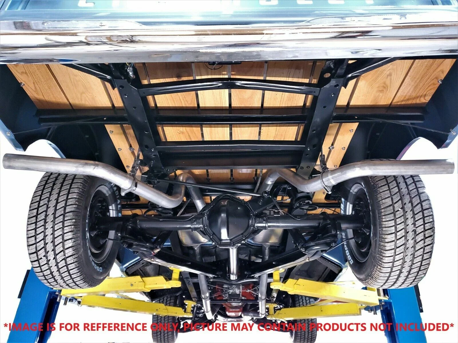 Chevy GMC C10 63-72 2.5" Dual Exhaust Kits Magnaflow Slash Tips Side Exit