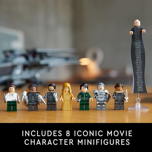 LEGO Icons Dune Atreides Royal Ornithopter, Adult Collection Set, Gift Idea for Women, Men and Science Movie Lovers with 8 Minifigures Including Chani and Baron Harkonnen 10327