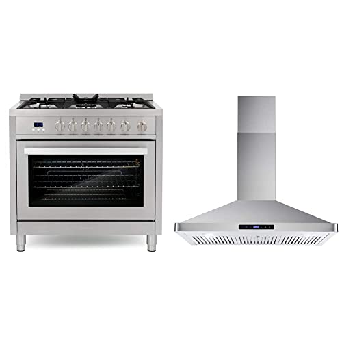 Cosmo Gas Range with 5 Burner Cooktop