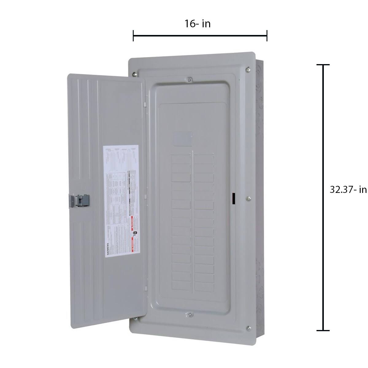 Siemens PN3048L1200C PN Series 200 Amp 30-Space 48-Circuit Main Lug Plug-On Neutral Load Center Indoor with Copper Bus, Grey