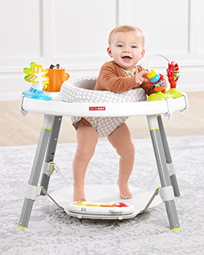 Skip Hop Baby Activity Center: Interactive Play Center with 3-Stage Grow-with-Me Functionality, 4mo+, Silver Lining Cloud
