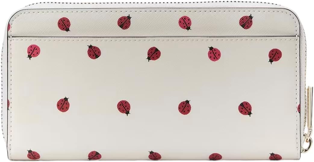 Kate Spade Staci Ladybug Dottie Large Continental Wallet Cream Multi