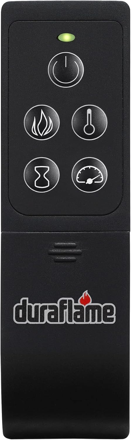duraflame® Infrared Quartz Electric Log Set Heater with 3D Flame® Effect and Remote Control, Rustic Pine