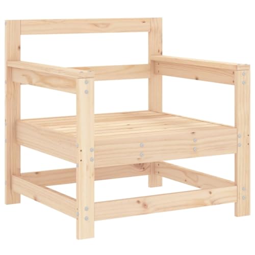 Patio Chairs with Cushions 2 pcs Solid Wood Pine,Wooden Garden Chairs with Slatted Design and Comfortable Cushions for Outdoor Relaxation Patio Furniture Sets, Conversation Sets, 1, Brown