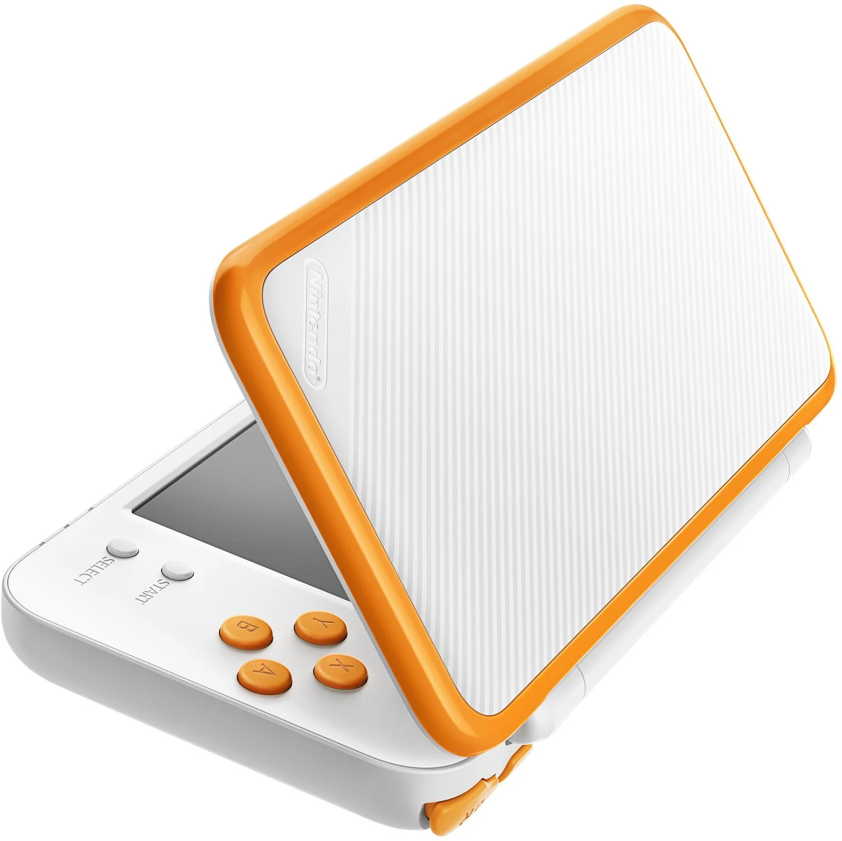 New Nintendo 2DS XL Portable Gaming Console, White & Orange