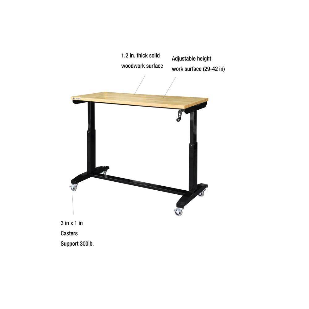 Husky 52 in. Adjustable Height Work Table