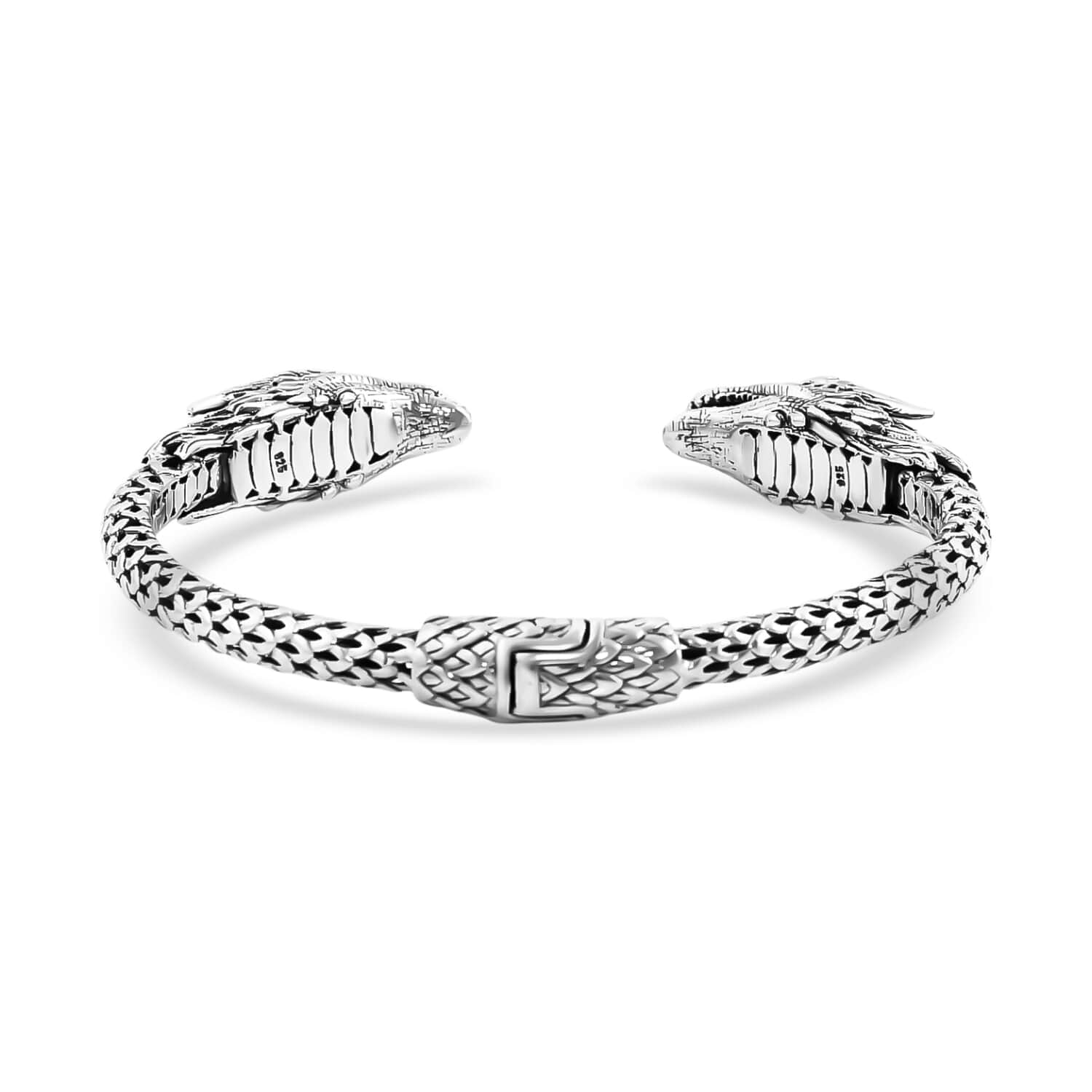 Shop LC BALI LEGACY 925 Sterling Silver Dragon Cuff Bangle Bracelet for Women Jewelry Size 7" 44 Grams Birthday Gifts for Women